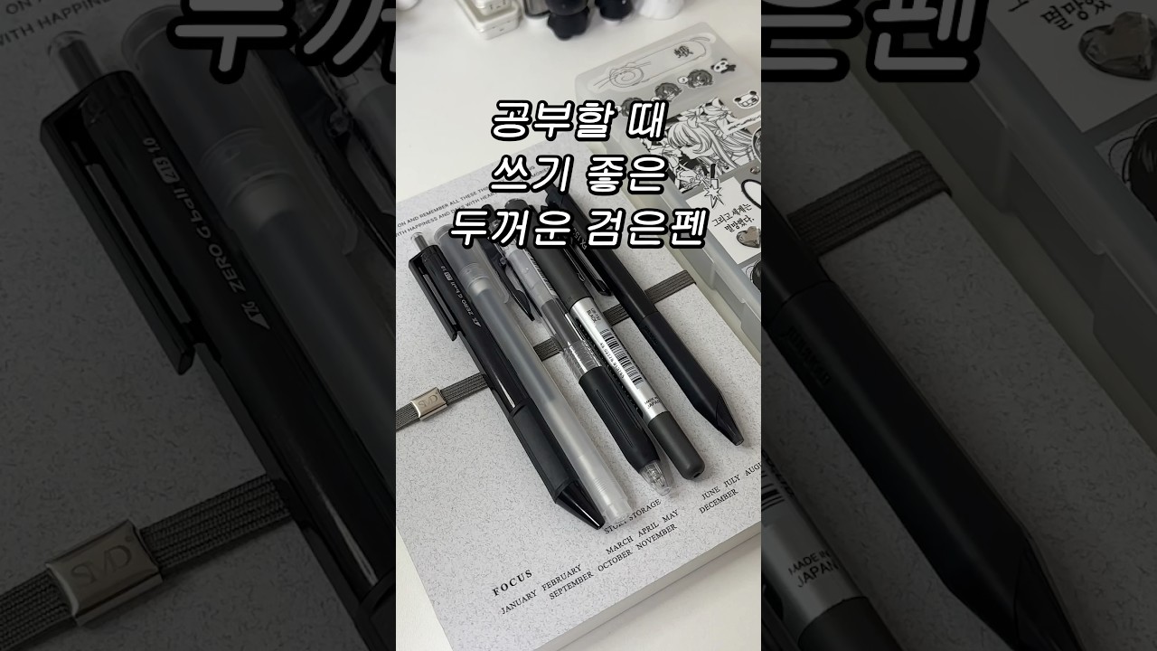 공부할 때 쓰기 좋은 두꺼운 검은펜 top5 #다꾸