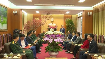 Đoàn Công tác của Bộ Tư lệnh Quân khu 1 chúc tết Tỉnh ủy Thái Nguyên