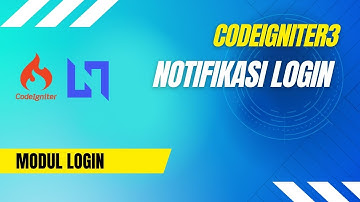 Codeigniter 3 Login - Notifikasi dengan Flashdata #08