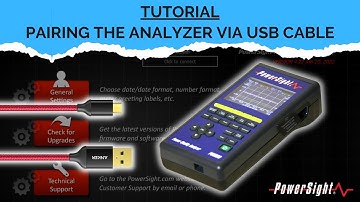 Pairing a PowerSight Meter via USB Cable