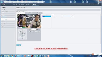How to configure automatic tracking and human body detection