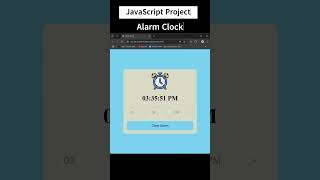 Create Alarm Clock using html CSS and JS | #day38 JavaScript Project | #alarmclock @coderMr.Bishtji