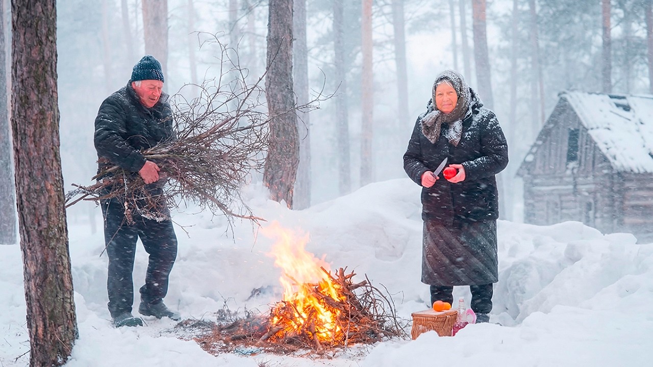 Grandfather and grandmother live alone on the outskirts of the village, far from civilization.SBT