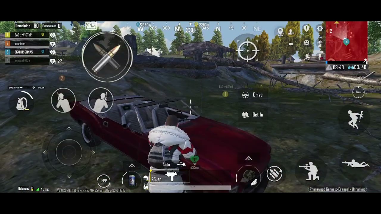 2 tyer mataa car halaa #bgmigameplay 