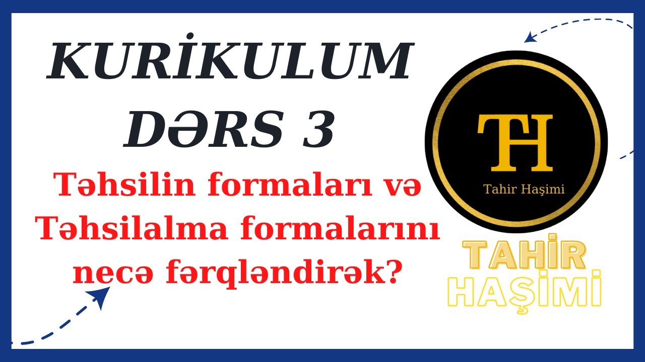 Kurikulum Dərs 3. Təhsilin formaları, təhsilalma formaları Tahir Haşimi 055-975-96-46. Sertifikasiya
