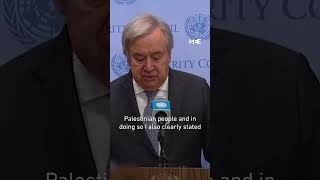 UN Secretary-General Antonio Guterres rejected Israel's claim that he justified Hamas attacks