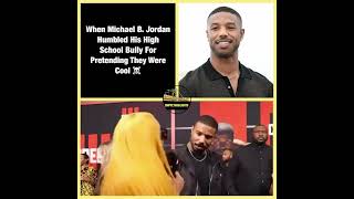 When Michael B. Jordan Humbled His High School Bully For Pretending They Were Cool ☠️ #shorts
