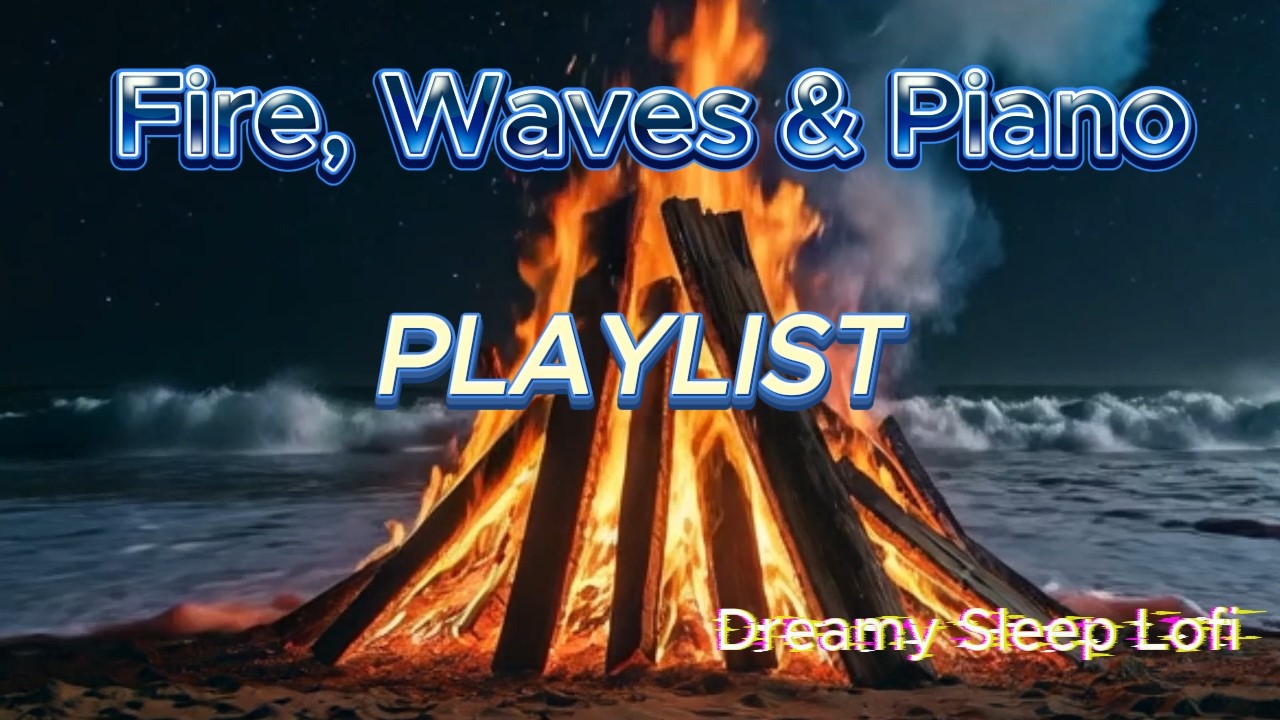 Pure Relaxation: Fire, Waves & Piano