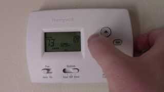 How to program a Honeywell Thermostat