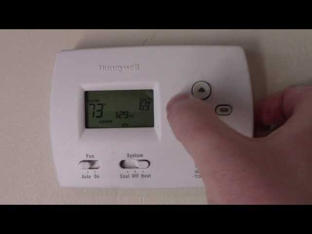 How to program a Honeywell Thermostat - YouTube