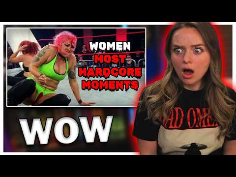 Reacting To Women Wrestling Most Hardcore Moments