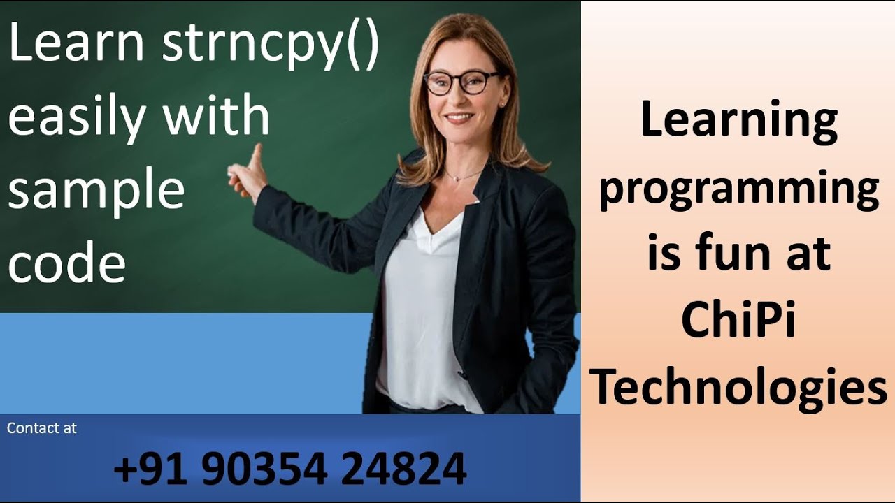 C Language Essentials: Understanding strncpy() with Code Demo - YouTube