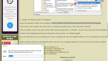 How to Disable the Registry Editor in Windows