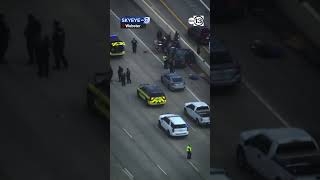 5-vehicle crash closes all lanes of Gulf Freeway SB at Bay Area Blvd