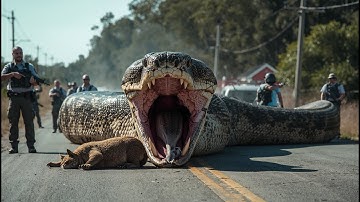 Courageous Rescue Team Fights Giant Python to Save Innocent Cow 🐍