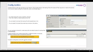 Appliance Backup and Restore with UCS & SCF -  F5 BIG IP Administration #f5network  #f5bigip