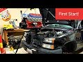 Cammed ls 53 engine install  first start  400hp silverado build  low lift btr cam