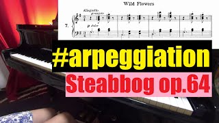 #arpeggiation: No.7 from 12 Easy and Melodious Studies, Op.64 by Gobbaerts, Louis