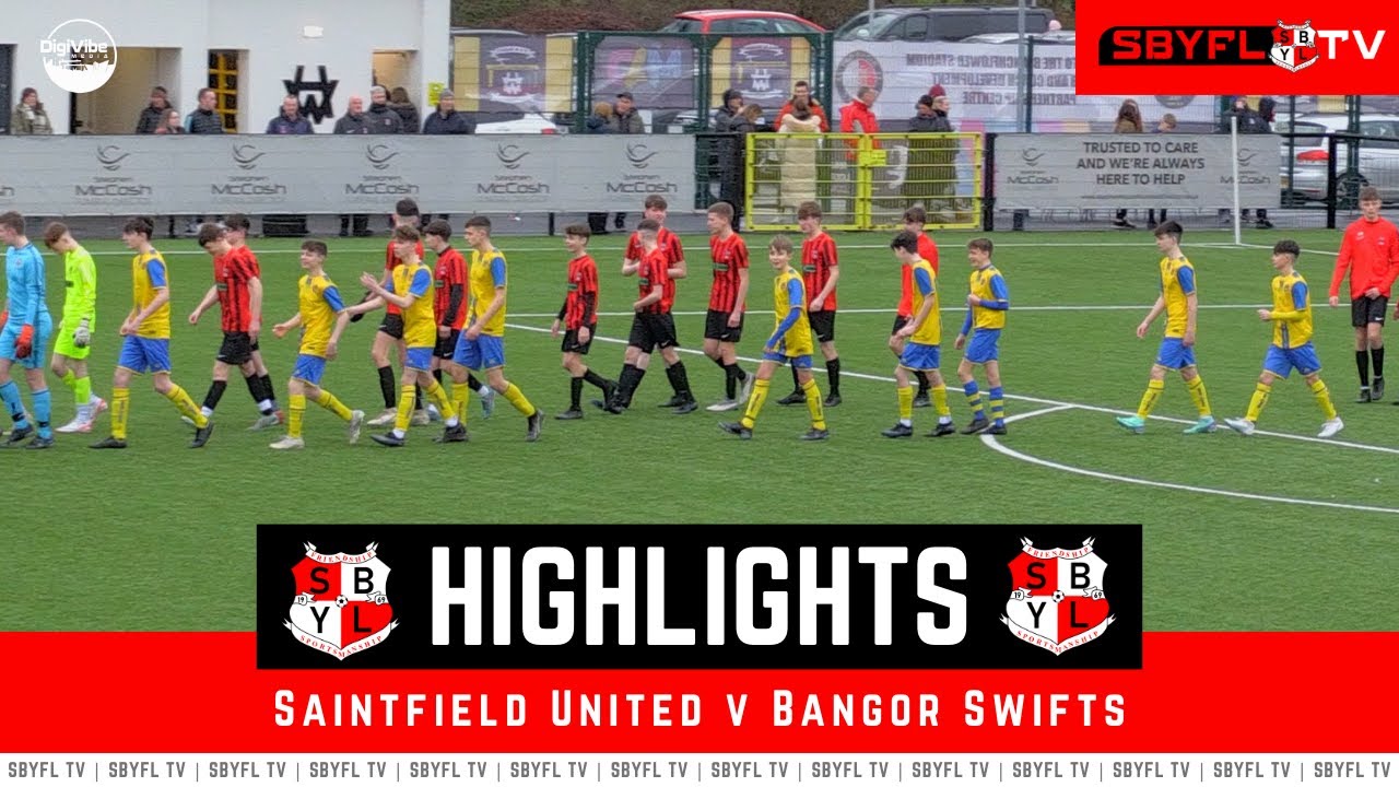 Saintfield United v Bangor Swifts -  Under 16 Fourth Divisional Cup Final - December 2023