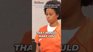 Court hearing for mother after boy found dead in suitcase |  #truecrimestories #viralshort #viral