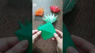 DIY origami paper maple leaf tutorial shortsfeed shorts