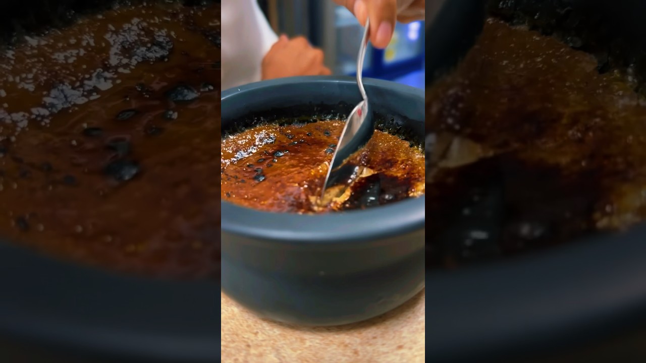 Elevate your espresso experience with the indulgence of crème brûlée. 