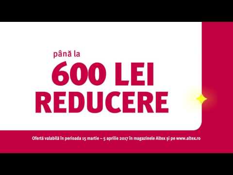 Reclamă ALTEX - mașină de spălat Indesit - martie 2017