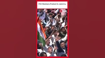 J&K PHE Workers Protest for Pending Wages, RegularizationShort Header: PHE Workers Protest in Jammu