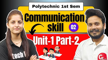 Communication Skill in English | Lecture-2 | Unit-1 Part-2 | New 2024-25 Polytechnic by Riya Ma