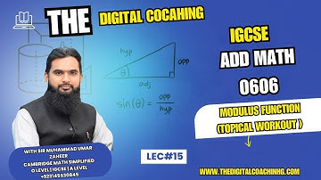 lec 15 | Modulus Function ( Topical workout ) | Add Math | The Digital Coaching