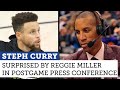 Steph Curry surprised by Reggie Miller after passing him in NBA 3-pointers made | NBC Sports BA