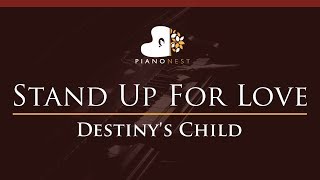Download Lagu Destiny's Child - Stand Up For Love - HIGHER Key (Piano Karaoke / Sing Along) MP3