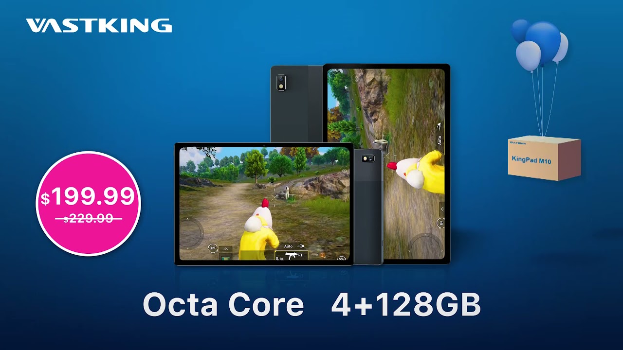 4GB+128GB Super Storage 2K Display Vastking M10 Tablet