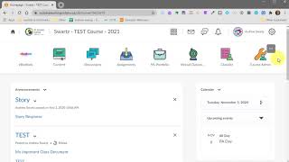 Dismissing and Announcement in Brightspace