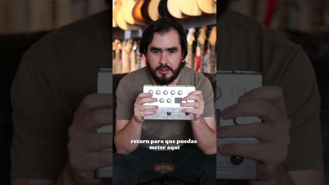 Este es el Tech 21 SansAmp Marty Friedman Signature Guitar Preamp Pedal