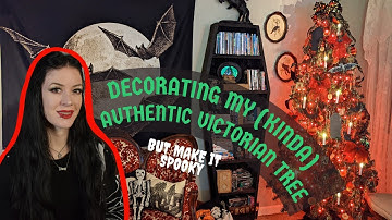 Decorating My Victorian Gothmas Tree 🎄🧛 ft. Historical Victorian Facts & DIY Dried Fruit Ornaments