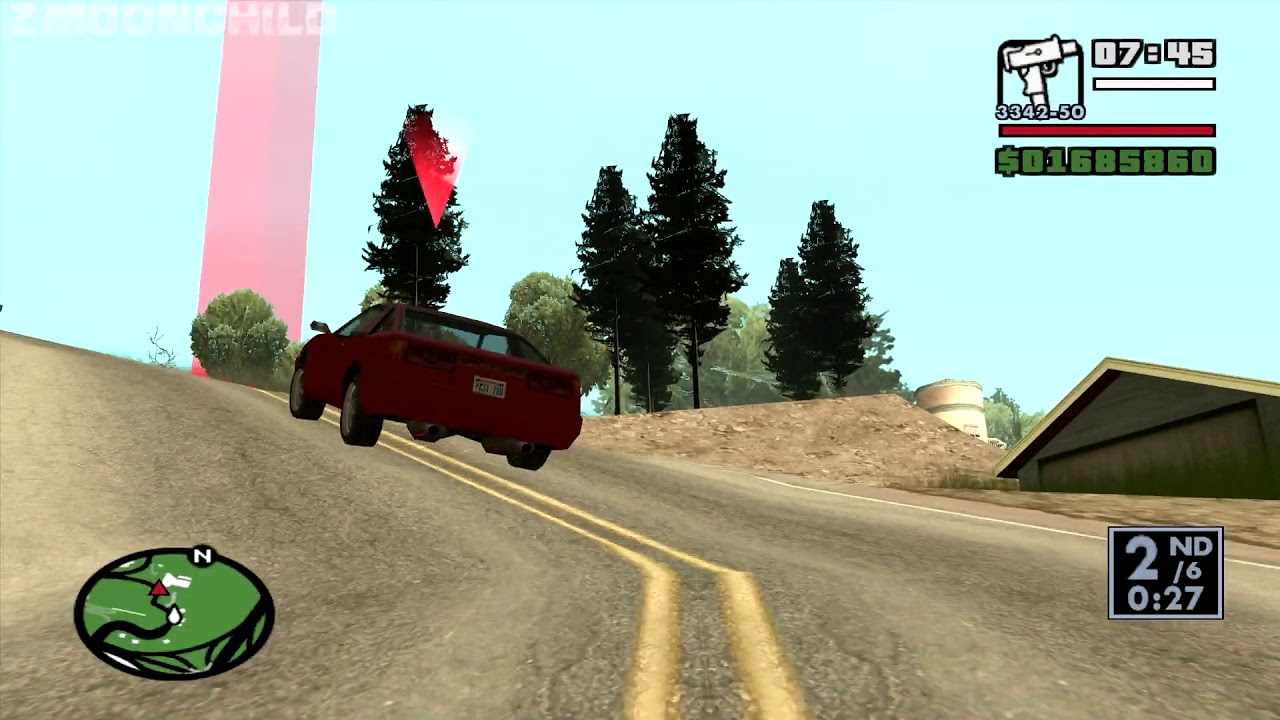 Firstperson view GTA San Andreas Vinewood Race Tournament YouTube