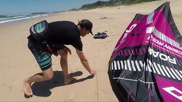 How to connect your Bar and Lines Upwind of your Kite. Kitesurfing setup Tutorial