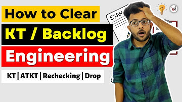 How to Clear a KT / Back / Backlog / Failed Subject in Engineering 😞📑🔥