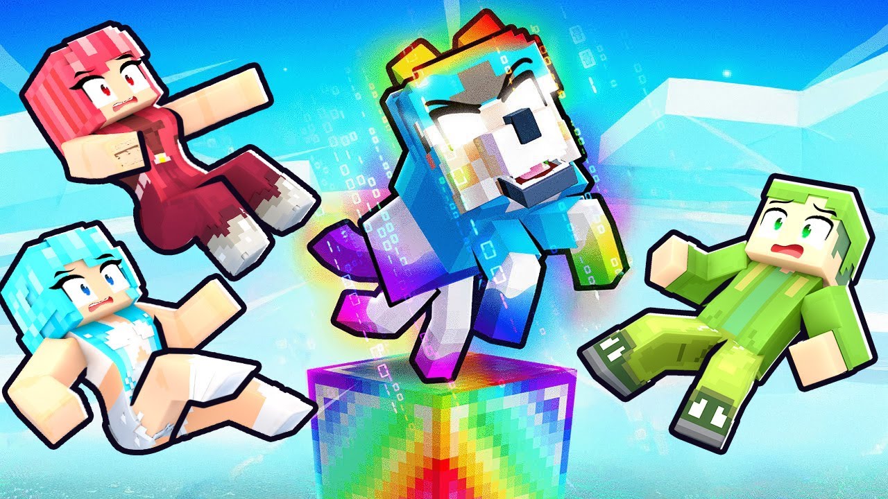 FINGO di ESSERE un CANE OP Su 1 BLOCCO Su Minecraft!