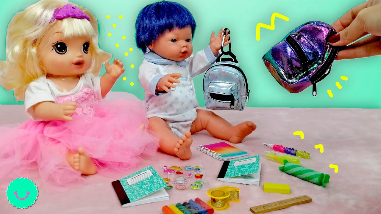 Nuevas MOCHILAS MimoChic para las muñecas 🎒 Juegan a la escuelita