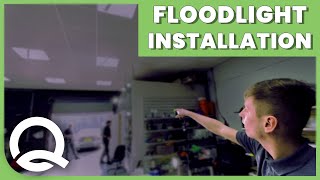 Installing Floodlights for Absolute Valeting - Blantyre