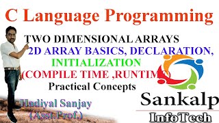 TWO DIMENSIONAL ARRAYS | 2D ARRAY BASICS, DECLARATION , INITIALIZATION (COMPILE TIME Practical|Lec-3