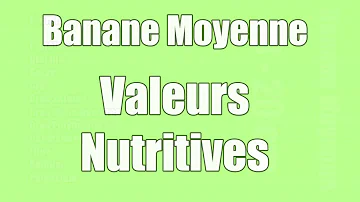 Comment calculer les calories d'une banane ?