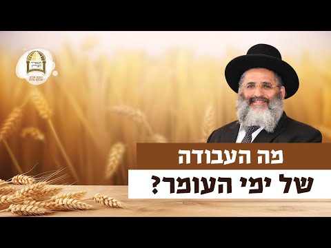 מה העבודה של ימי העומר? | רגע של אור עם מו"ר הרב ישראל אברג'ל שליט"א