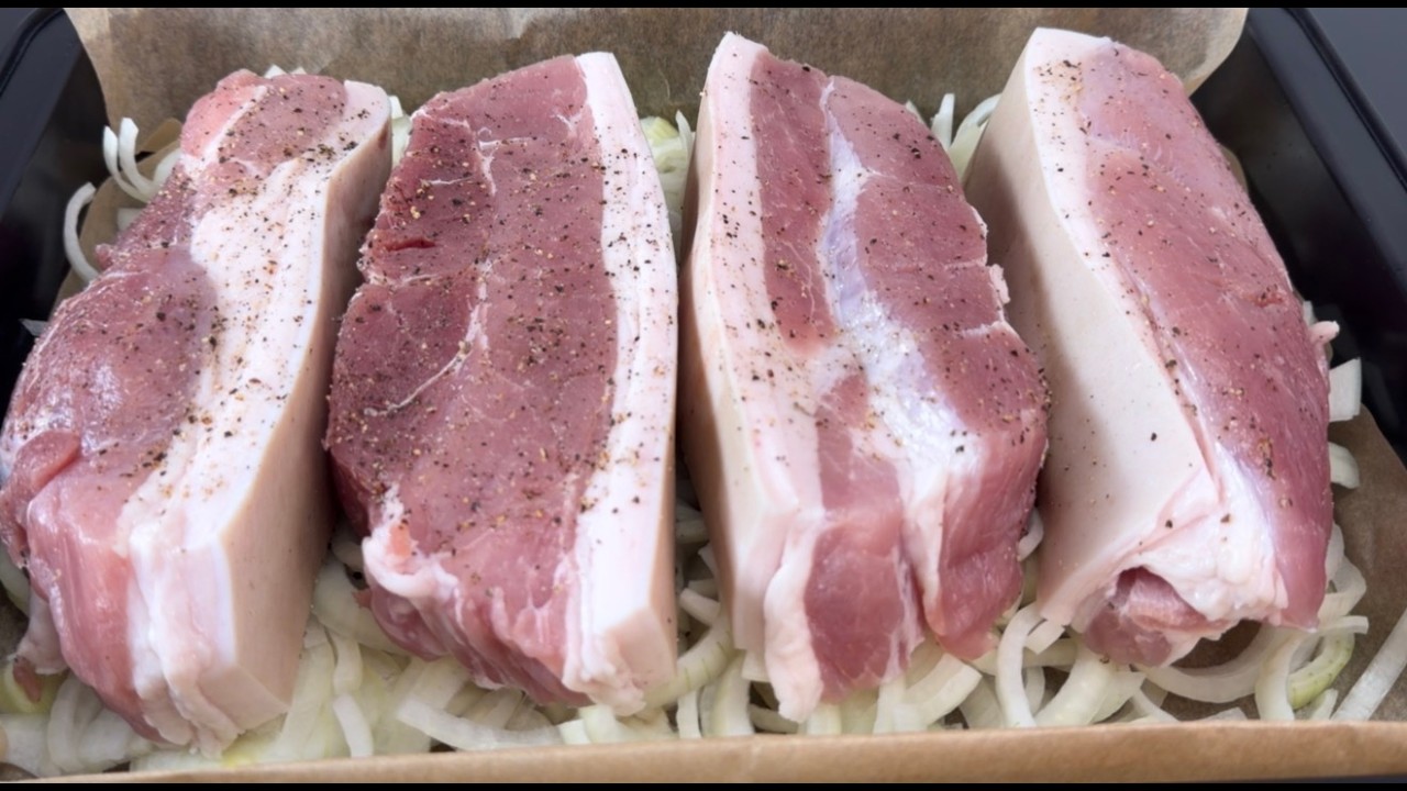 Knuspriger Schweinefleisch🥩mit Bratkartoffeln 🥔👌.