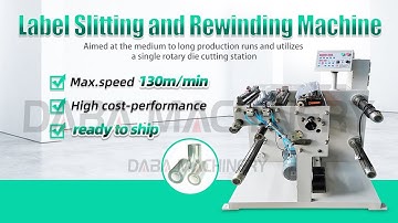 One Label Slitting and Rewinding Machine Price Automatic Mini Small Roll Sticker operator job