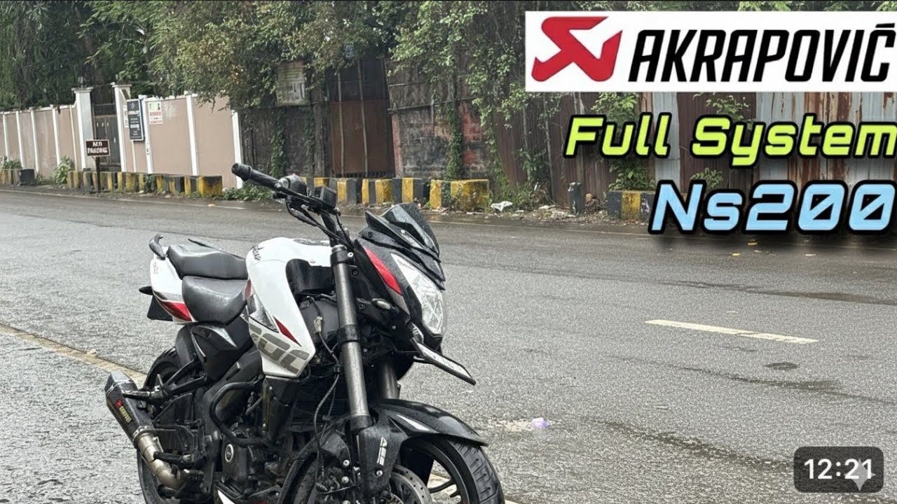 Installed Akrapovic Exhaust In Ns200 bS6🔥 🚀Fully Modified | Rider Mahi 2.0