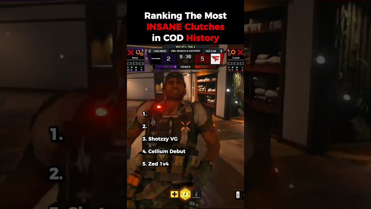 Ranking The Most INSANE Clutches in COD History