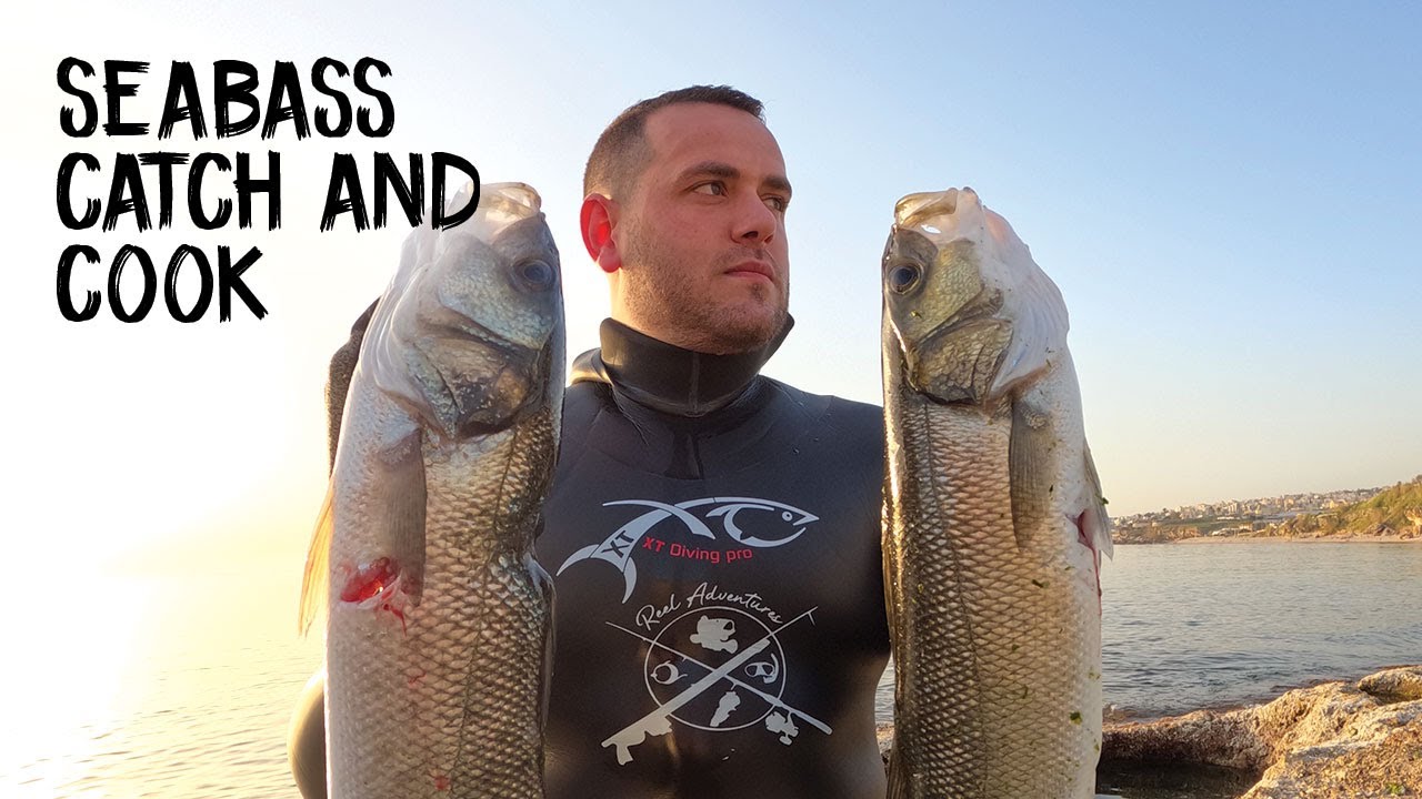 Spearfishing Seabass (Spigola) - Catch & Cook - Ep.49